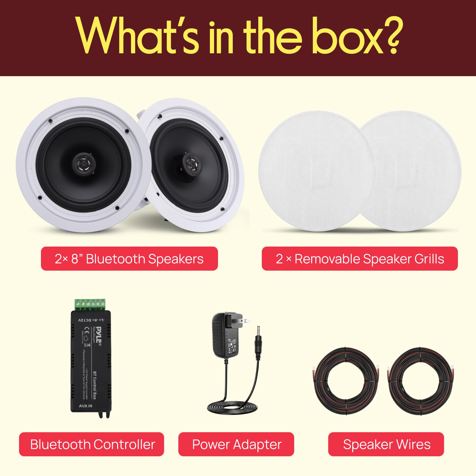 Amazon.co.jp: 【Pyle 壁・天井埋込式 Bluetooth内蔵 2WAYマウント